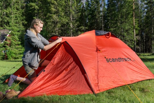 Scandtrack Kanutour Schweden Zelt