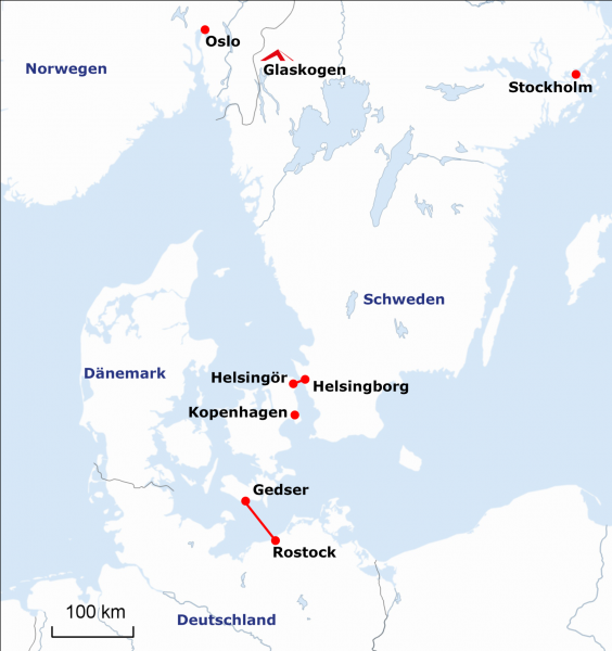 Scandtrack Kanutour Schweden 2a---Rostock-Gedser-Helsingr-Helsingborg