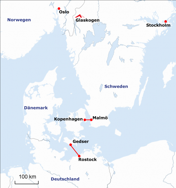 Scandtrack Kanutour Schweden 2b---Rostock-Gedser-Oeresund