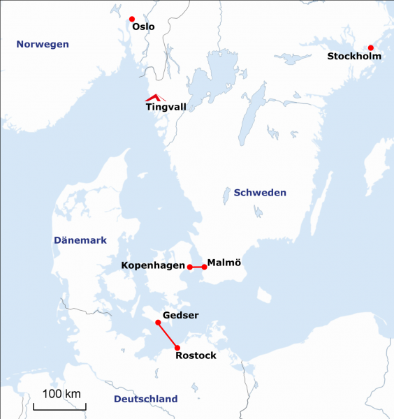 Scandtrack Kanutour Schweden 2b---Rostock-Gedser-Oeresund