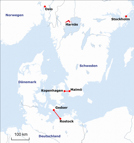 Scandtrack Kanutour Schweden 2b---Rostock-Gedser-Oeresund