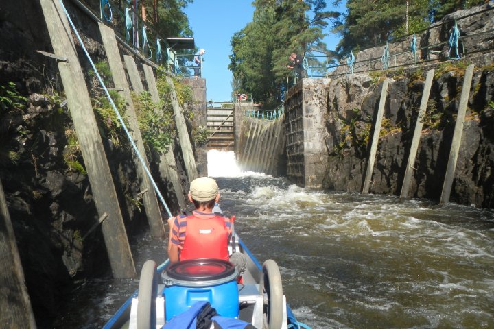 Scandtrack Kanutour Schweden 20130824Schleuse19