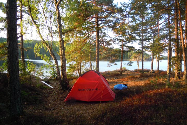 Scandtrack Kanutour Schweden Zelt