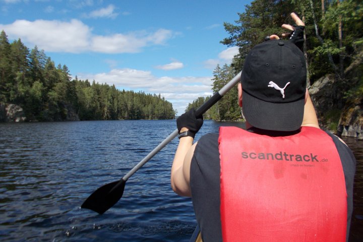 Scandtrack Kanutour Schweden schnePassage