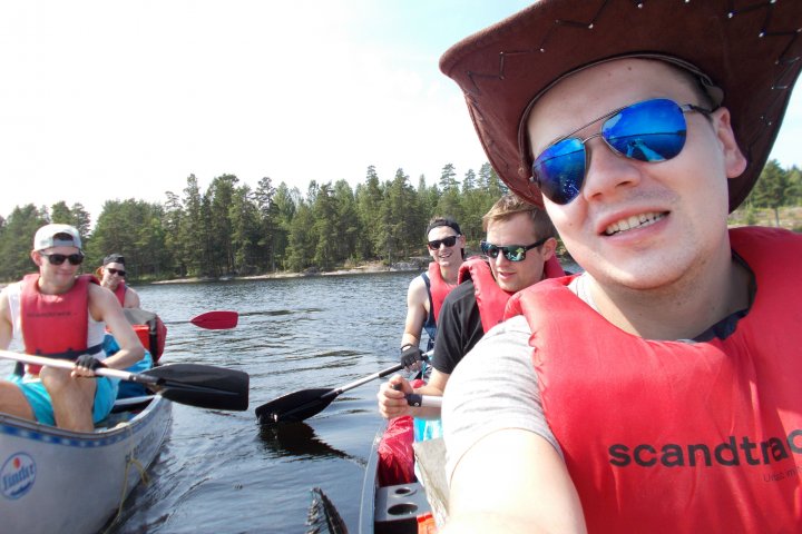 Scandtrack Kanutour Schweden Selfiebeimpaddeln