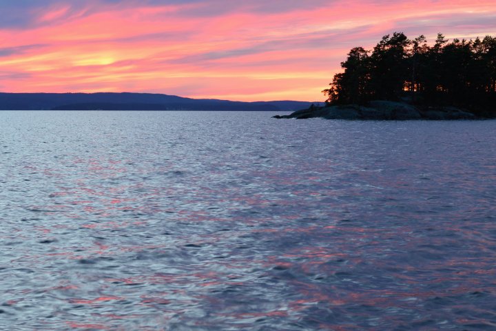 Scandtrack Kanutour Schweden Sonnenuntergang