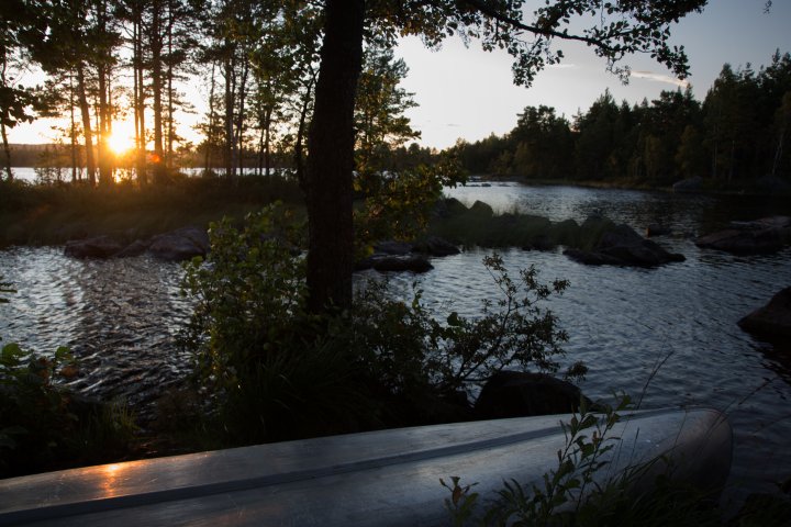 Scandtrack Kanutour Schweden Sunset &copy; WWW.AROUNDWORLD.DE