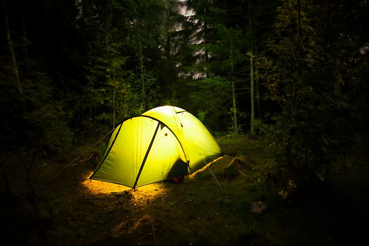 Scandtrack Kanutour Schweden Zelt