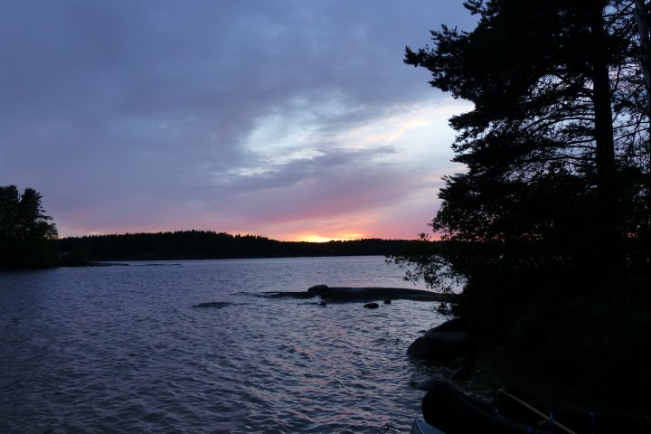 Scandtrack Kanutour Schweden 1Sonnenuntergang
