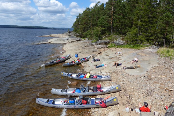 Scandtrack Kanutour Schweden Pause
