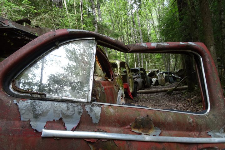 Scandtrack Kanutour Schweden 272017Autofriedhof