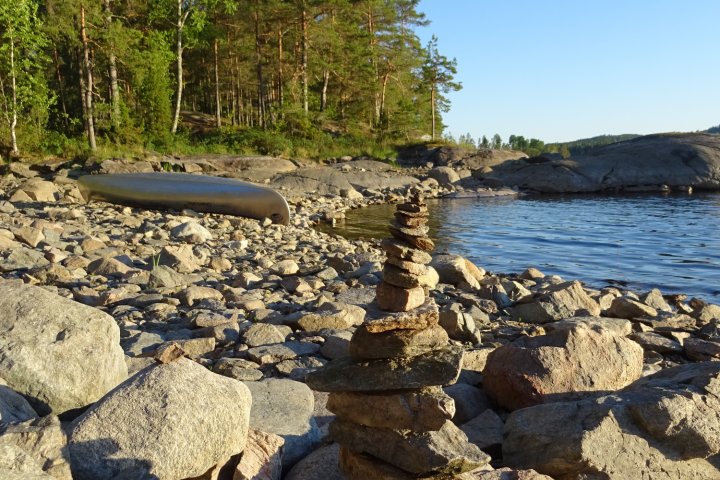 Scandtrack Kanutour Schweden 272017Steinpyramide