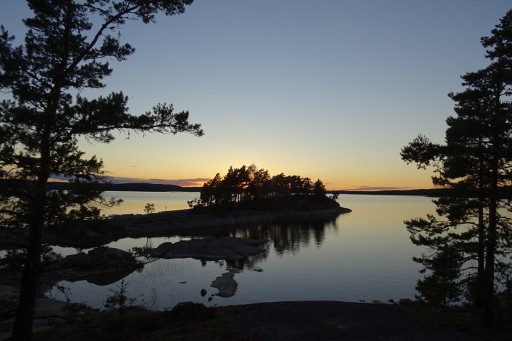 Scandtrack Kanutour Schweden 572017Sonnenuntergang2