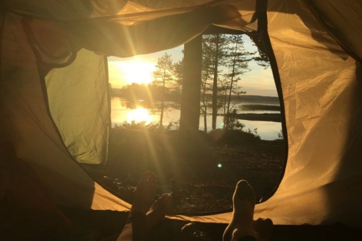Scandtrack Kanutour Schweden 1Sonnenuntergang