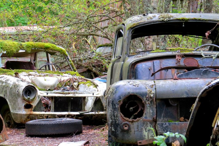 Scandtrack Kanutour Schweden 1Autofriedhof4