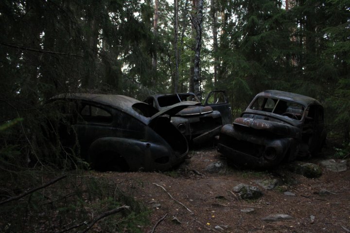 Scandtrack Kanutour Schweden 14IvansJunkyardinBastnaesDerAutofriedhof