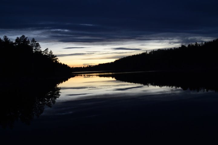 Scandtrack Kanutour Schweden Aussicht-erster-Lagerplazt-Sonnenuntergang-1