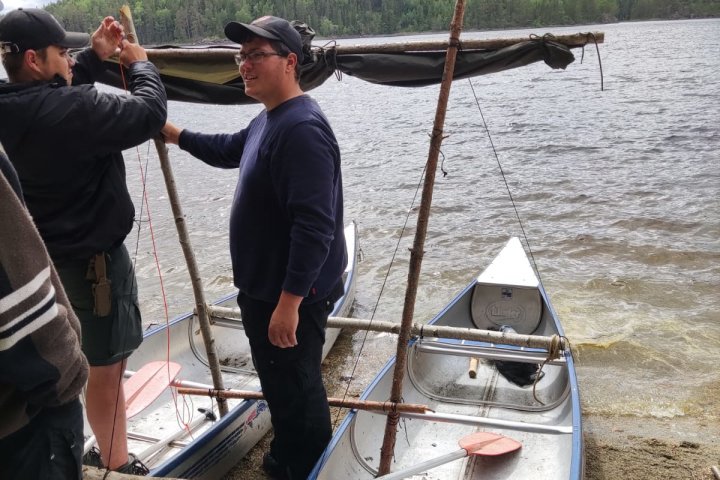 Scandtrack Kanutour Schweden Max-u-Rene-beim-Segelbau