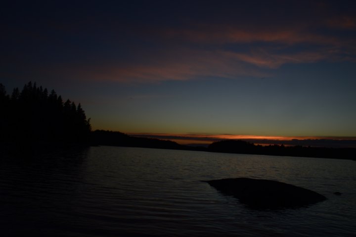 Scandtrack Kanutour Schweden Sonnenuntergang