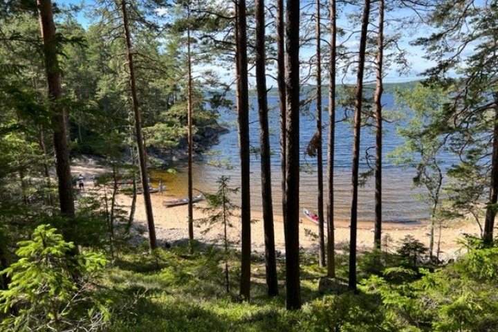 Scandtrack Kanutour Schweden Insel-mit-Sandstrand