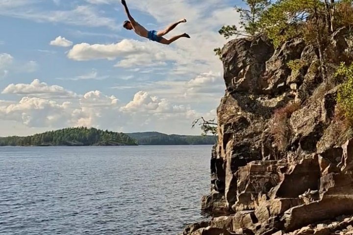 Scandtrack Kanutour Schweden Springen