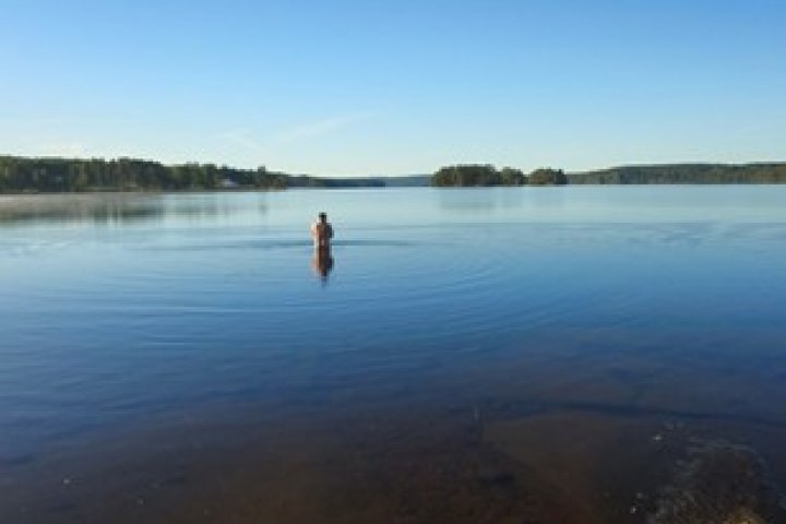 Scandtrack Kanutour Schweden Tag-2-Abkuehlung